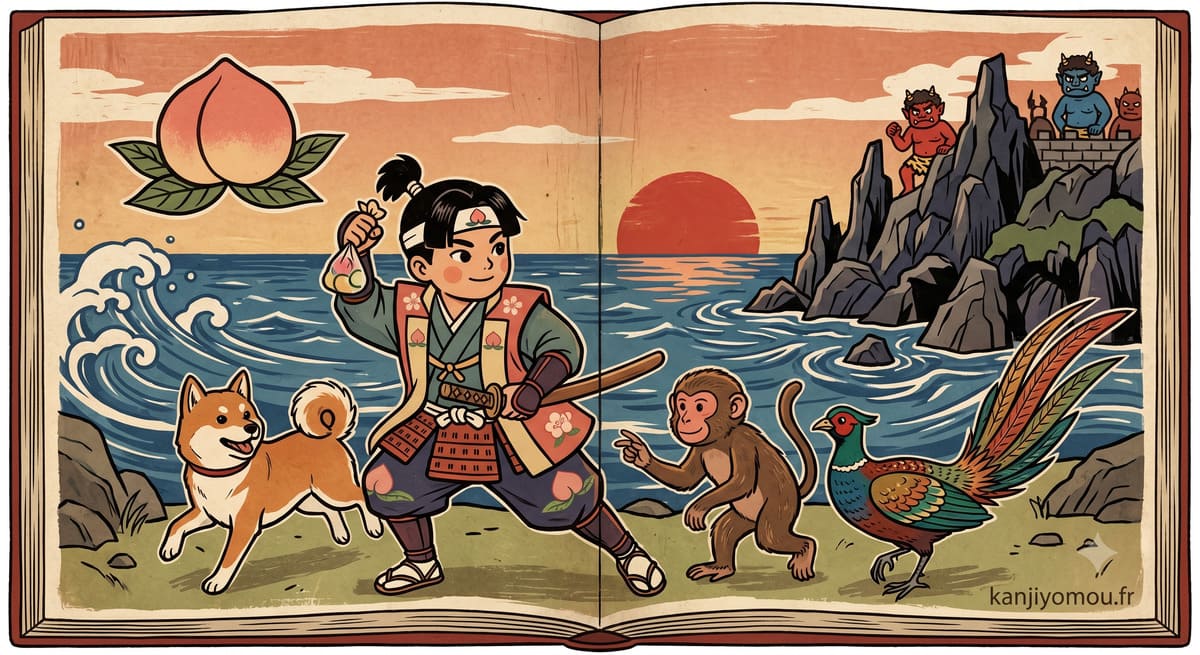 Momotaro, le garçon né d'une pêche