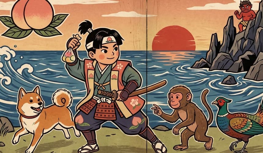 Miniature de l'article Conte japonais : Momotarô, l'enfant pêche
